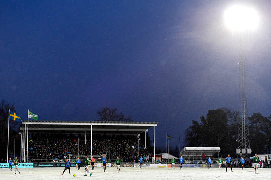 Ett snöigt Stadsparksvallen