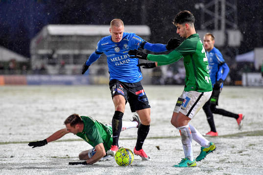 Trelleborgs Mattias Håkansson och Jönköpings Tom Siwe