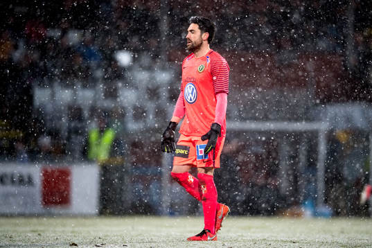 Jönköpings målvakt Francisco Marmolejo Mancilla deppar