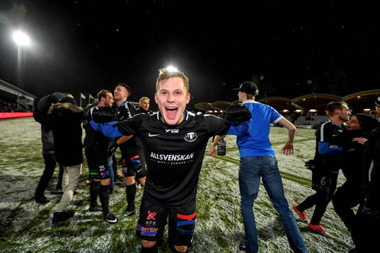 Trelleborgs Erik Andersson jublar