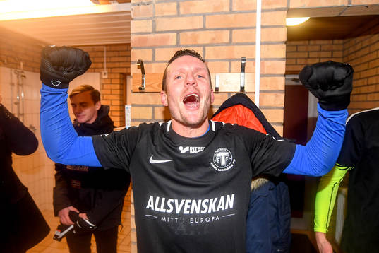 Trelleborgs Kristian Haynes jublar