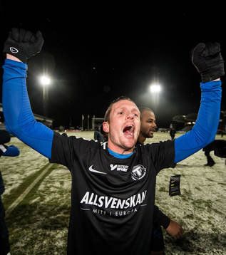 Trelleborgs Kristian Haynes jublar