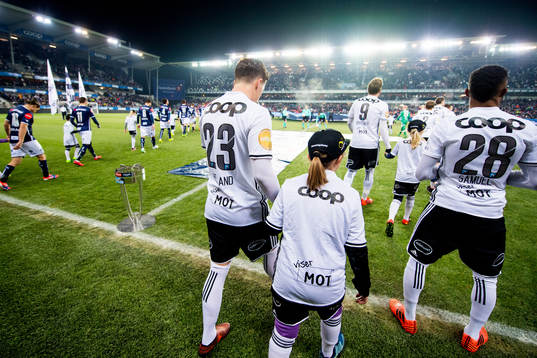 Pål André Helland and Samuel Adegbenro of Rosenborg
