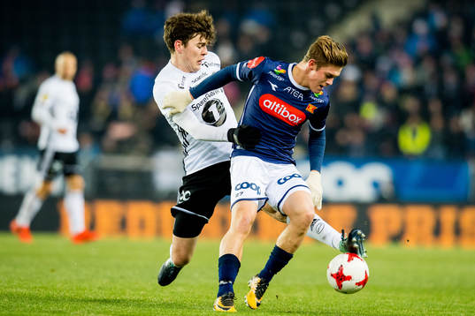 Jacob Rasmussen of Rosenborg and Mathias Bringaker of Viking