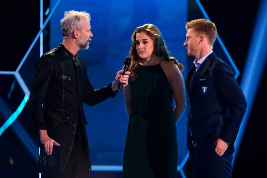 Årets mest värdefulla spelare Filippa Angeldal och Anders