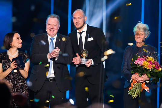 Karl-Erik Nilsson, Andreas Granqvist och Pia Sundhage