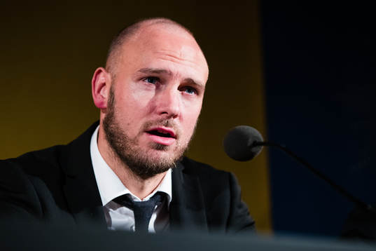 Vinnaren av guldbollen Andreas Granqvist på en