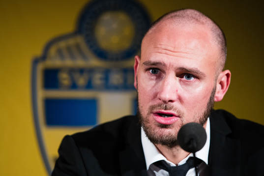 Vinnaren av guldbollen Andreas Granqvist på en