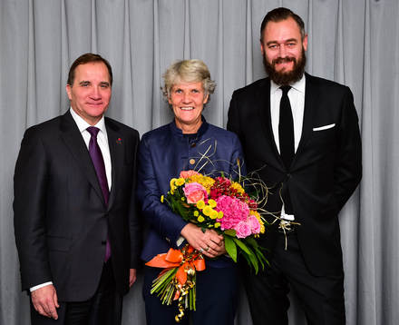 Statsminister Stefan Löfven och Olof Lundh