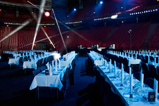 Interiör över Globen