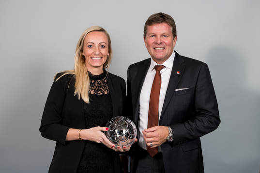 Elisabeth Gunnarsdottir, årets tränare dam och Lennart