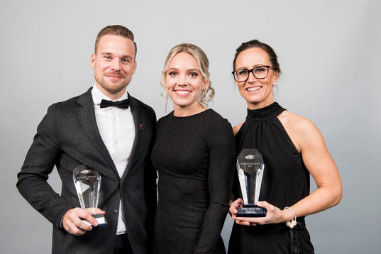 Kristoffer Karlsson, årets domare herr, Elin Rubensson och
