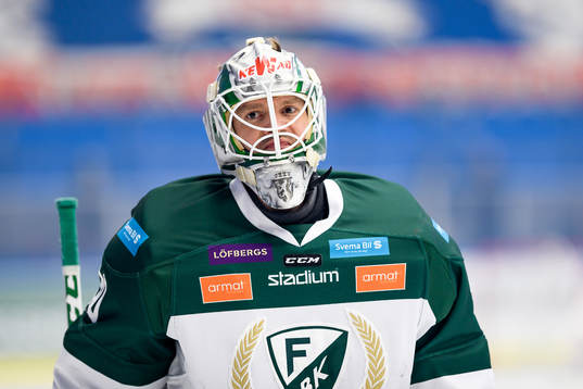 Färjestads målvakt Lars Haugen