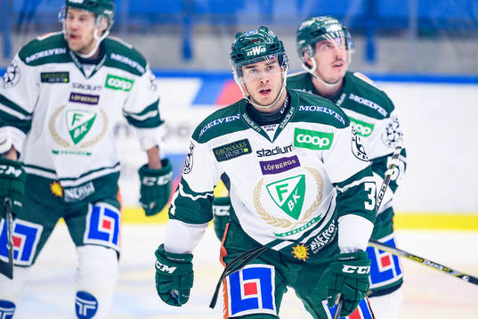 Färjestads Michael Lindqvist jublar