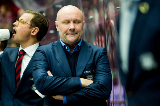 Malmö Redhawks tränare Peter Andersson deppar
