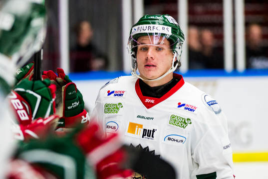 Frölundas Victor Olofsson jublar med lagkamraterna