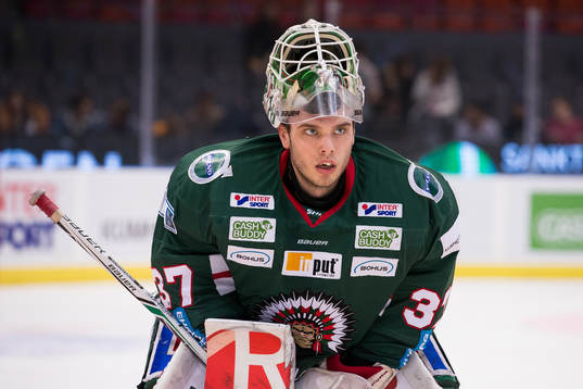 Frölundas målvakt Johan Gustafsson