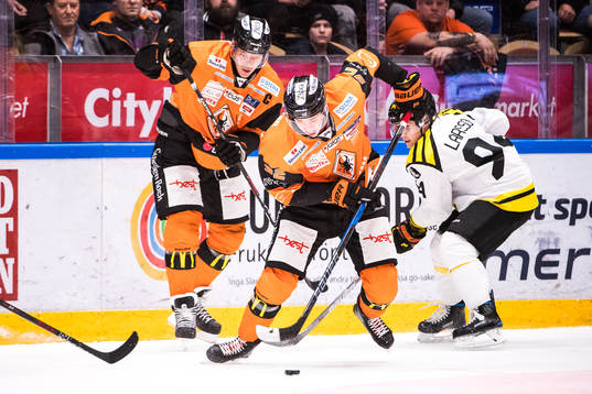 under ishockeymatchen i SHL mellan Karlskrona och Brynäs