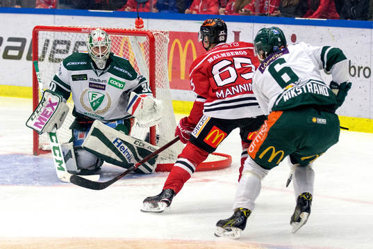 Örebros Sakari Manninen och Färjestads Mikael Wikstrand