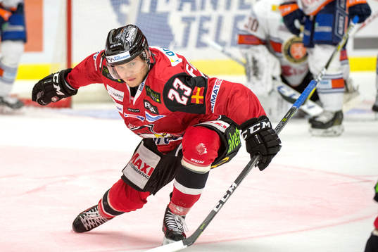 Malmö Redhawks Christoffer Forsberg jublar