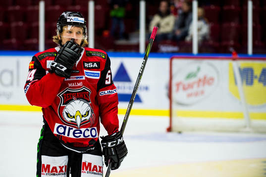 Malmö Redhawks Marcus Sylvegård deppar