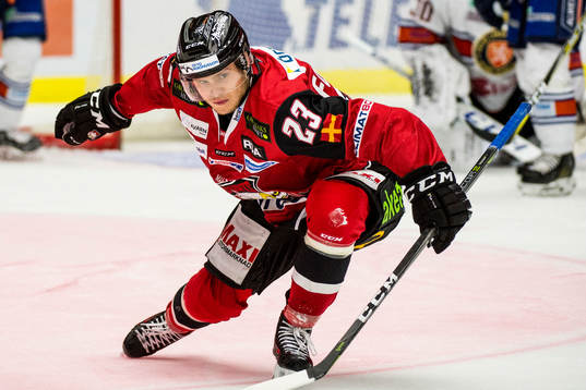 Malmö Redhawks Christoffer Forsberg jublar