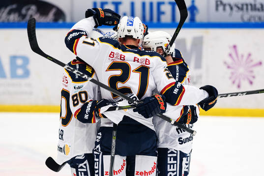 Djurgårdens spelare jublar