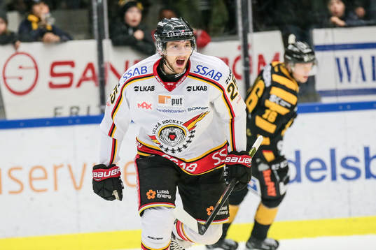 Luleås Anton Hedman jublar