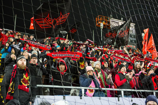Östersunds supportrar jublar