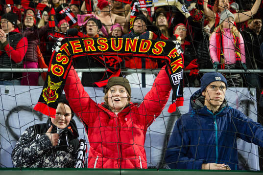Östersunds supporter jublar
