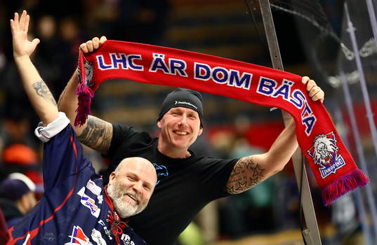 Linköpings supporters jublar