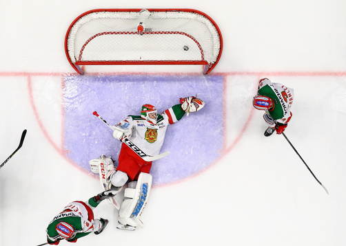 Mål 1-0 av Linköpings Mathis Olimb förbi Moras målvakt