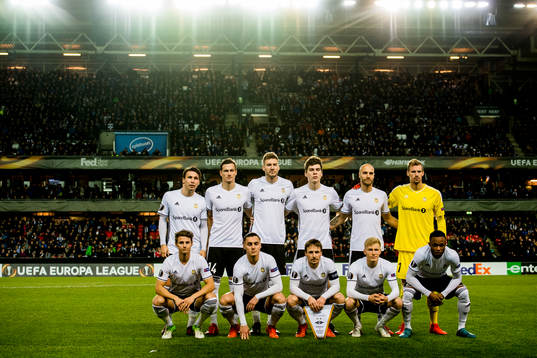 The starting eleven Anders Trondsen (2nd row), Johan Lædre