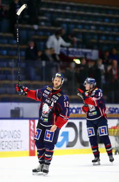 Linköpings Sebastian Karlsson jublar