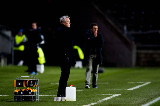 Kåre Ingebrigtsen, head coach of Rosenborg,and Eusebio