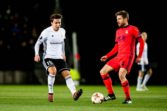 Anders Trondsen of Rosenborg and Asier Illarramendi of Real