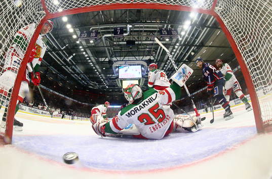 Mål 1-0 av Linköpings Mathis Olimb förbi Moras målvakt