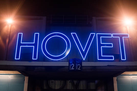 Exteriörbild på Hovet före ishockeymatchen i
