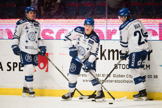 Leksands Fredrik Forsberg , Anton Karlsson och David Åslin