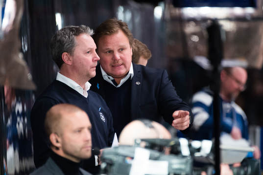 Leksands assisterande tränare Jens Nielsen och tränare