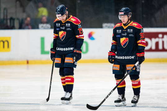 Djurgårdens Rene Bourque och Jesper Pettersson