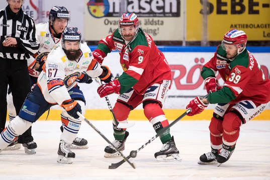 Växjös Linus Fröberg och Moras Andrew Rowe och Jacob