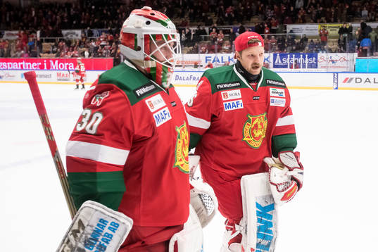 Moras målvakt Mattias Pettersson och målvakt Christian