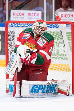 Moras målvakt Mattias Pettersson  i ishockeymatchen i SHL