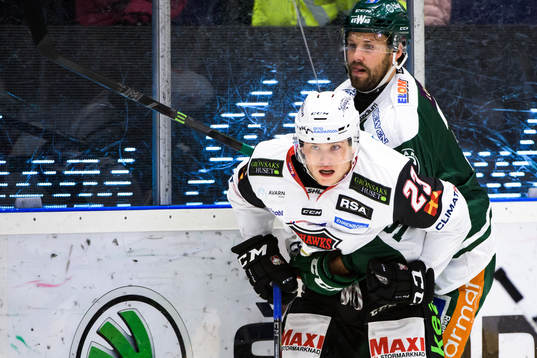 Malmö Redhawks Christoffer Forsberg och Färjestads Dick