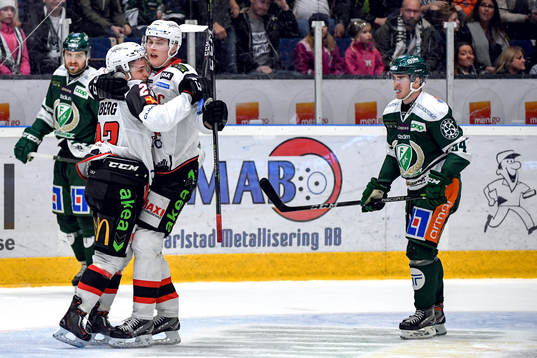Malmö Redhawks Fredrik Händemark och Christoffer Forsberg