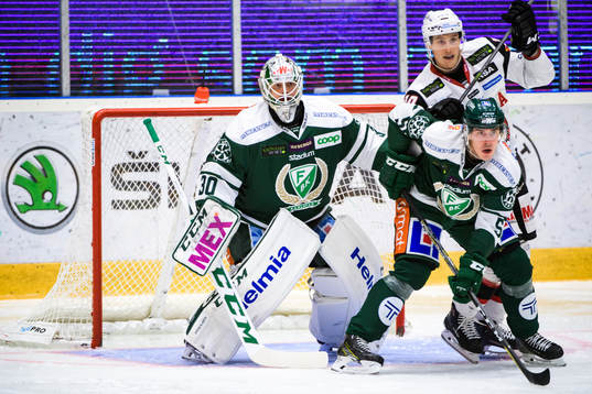 Färjestads målvakt Lars Haugen