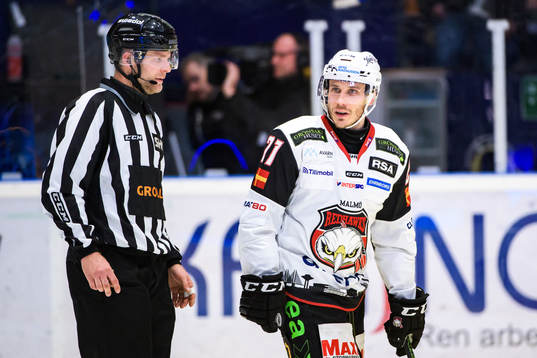 Malmö Redhawks Andy Miele får matchstraff