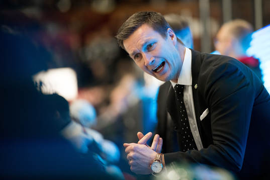 Färjestads tränare Johan Pennerborn