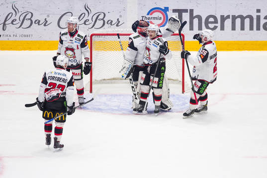 Malmö Redhawks spelare jublar